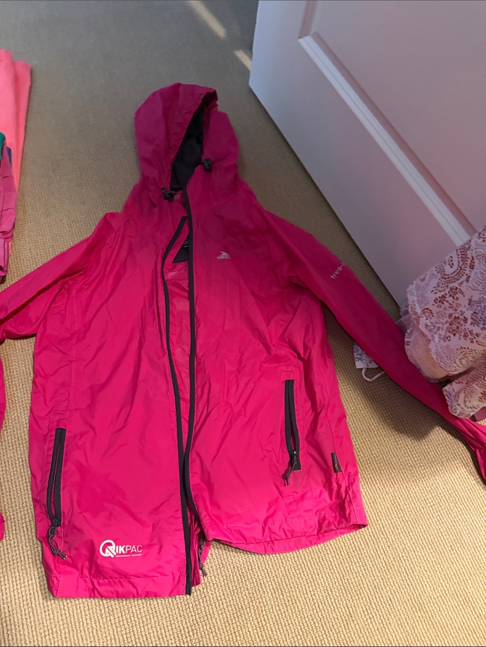 Qikpac Hot Pink Packable Rain Jacket